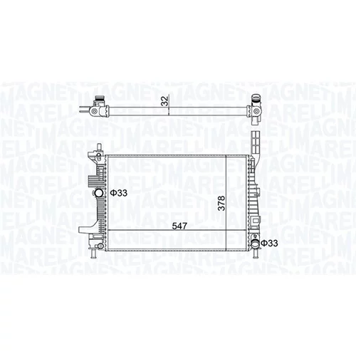 Chladič motora MAGNETI MARELLI 350213159700