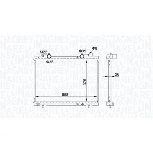 Chladič motora MAGNETI MARELLI 350213163900