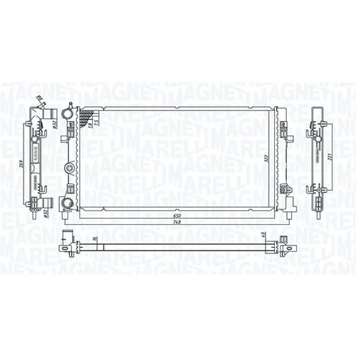 Chladič motora MAGNETI MARELLI 350213182300