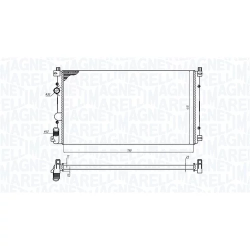 Chladič motora MAGNETI MARELLI 350213185100