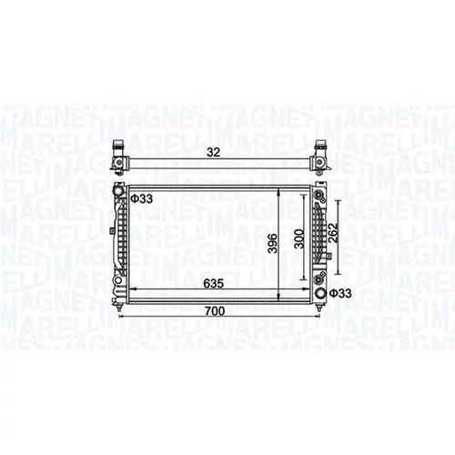 Chladič motora 350213185500 (MAGNETI MARELLI)