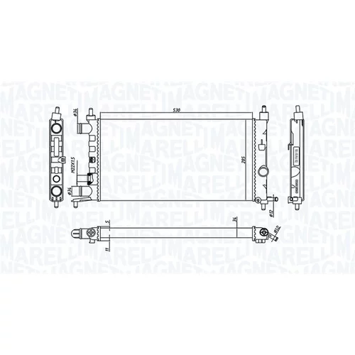 Chladič motora MAGNETI MARELLI 350213776000