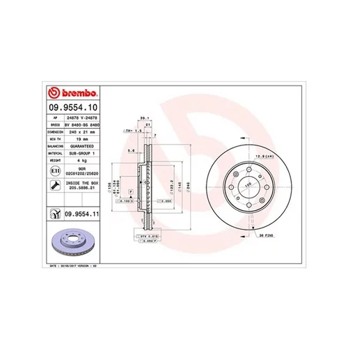 Brzdový kotúč MAGNETI MARELLI 360406028200