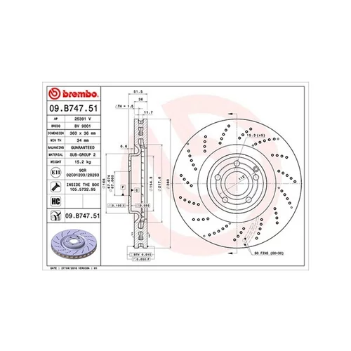Brzdový kotúč MAGNETI MARELLI 360406121201