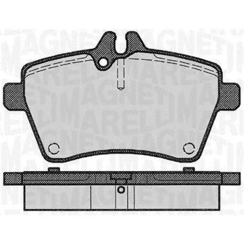 Sada brzdových platničiek kotúčovej brzdy MAGNETI MARELLI 363916060309