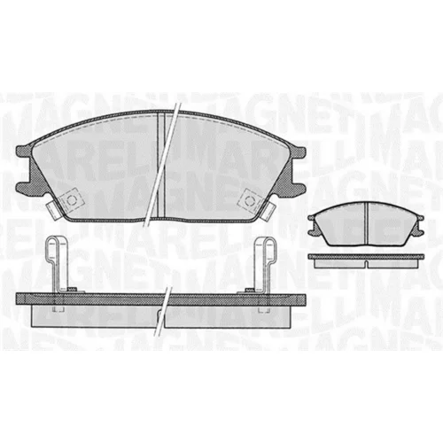 Sada brzdových platničiek kotúčovej brzdy MAGNETI MARELLI 363916060459
