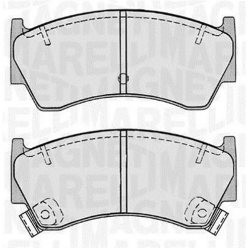 Sada brzdových platničiek kotúčovej brzdy MAGNETI MARELLI 363916060518