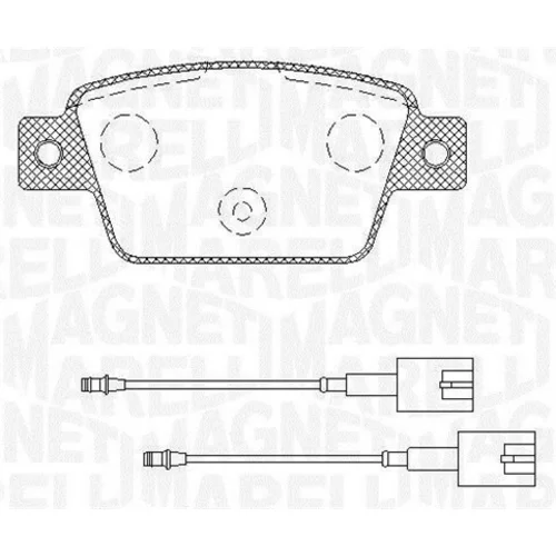 Sada brzdových platničiek kotúčovej brzdy MAGNETI MARELLI 363916060568