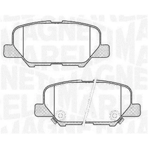 Sada brzdových platničiek kotúčovej brzdy MAGNETI MARELLI 363916060678