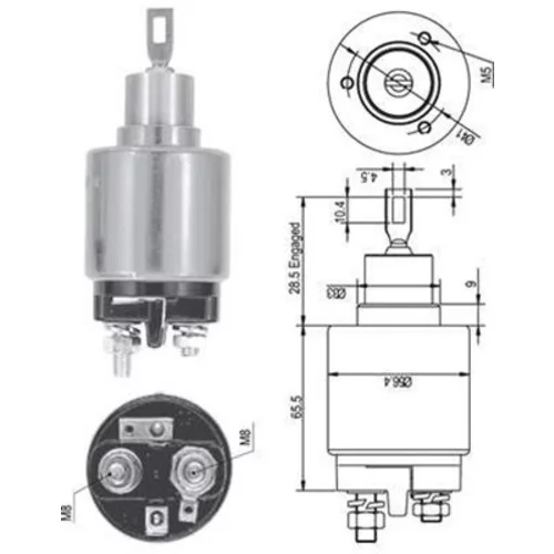 Elektromagnetický spínač pre štartér MAGNETI MARELLI 940113050126