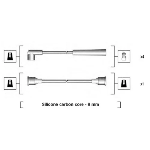 Sada zapaľovacích káblov MAGNETI MARELLI 941185070768