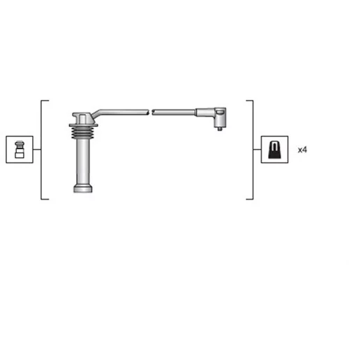 Sada zapaľovacích káblov MAGNETI MARELLI 941318111142 - obr. 1