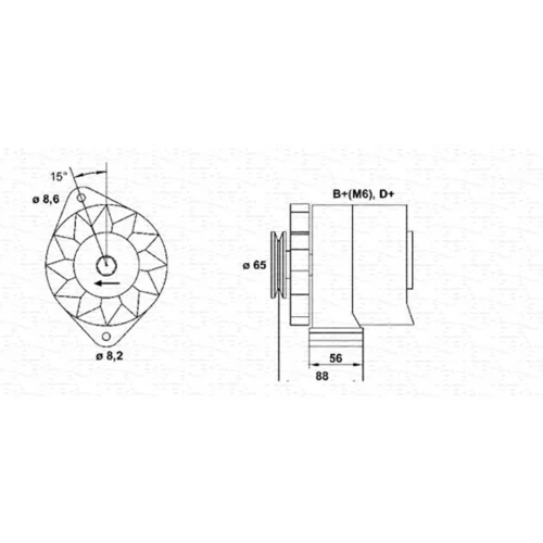 Alternátor MAGNETI MARELLI 943356731010