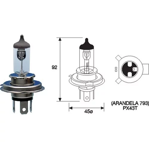 Žiarovka pre diaľkový svetlomet MAGNETI MARELLI 002588700000