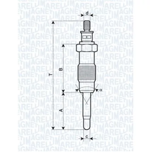 Žeraviaca sviečka MAGNETI MARELLI 062500300304