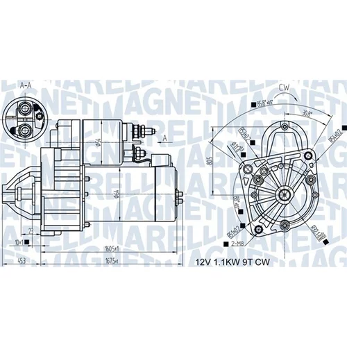 Štartér MAGNETI MARELLI 063721345010