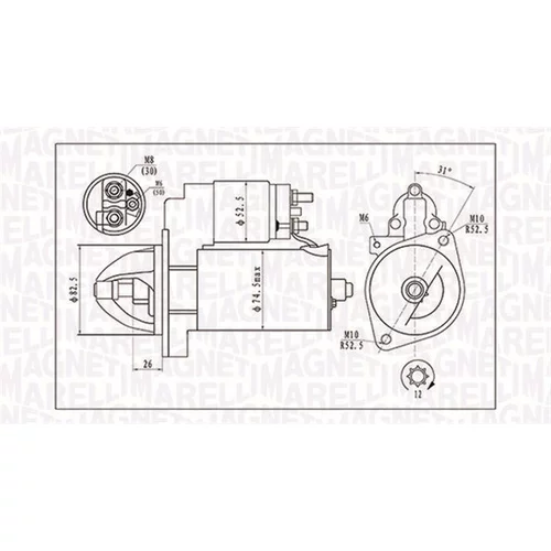 Štartér MAGNETI MARELLI 063721410010