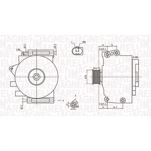 Alternátor MAGNETI MARELLI 063731701010