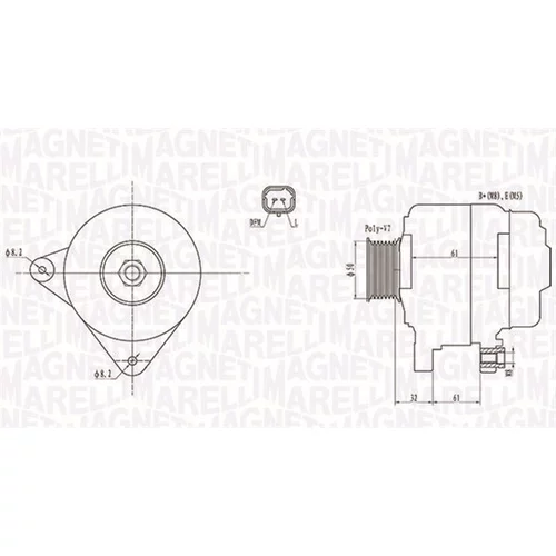 Alternátor MAGNETI MARELLI 063731959010