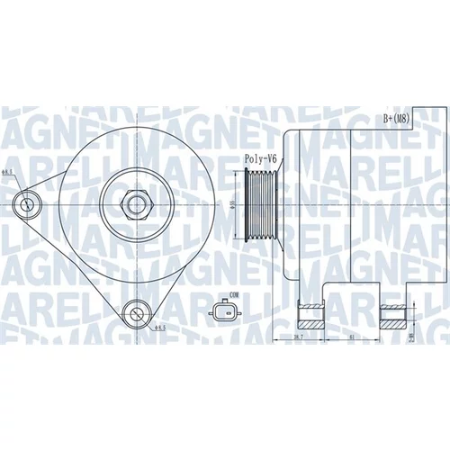 Alternátor MAGNETI MARELLI 063732003010