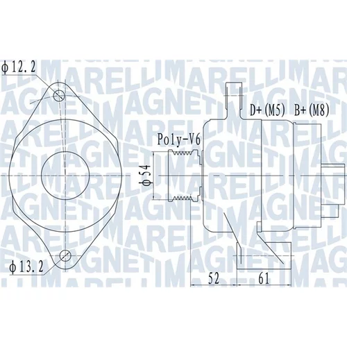 Alternátor MAGNETI MARELLI 063732049010