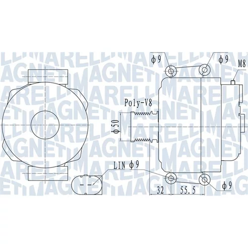 Alternátor MAGNETI MARELLI 063732055010