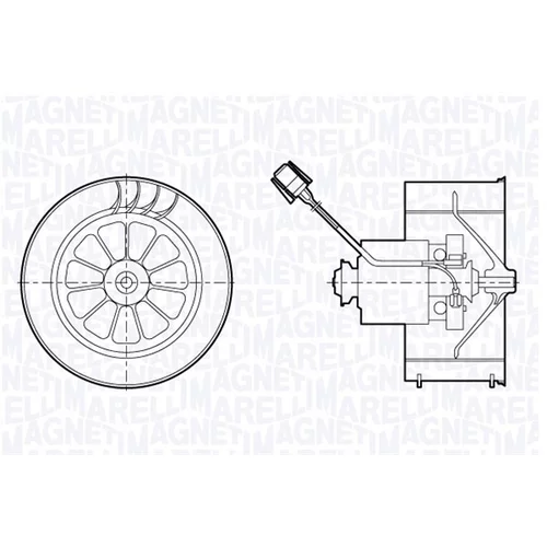 Vnútorný ventilátor MAGNETI MARELLI 069412678010