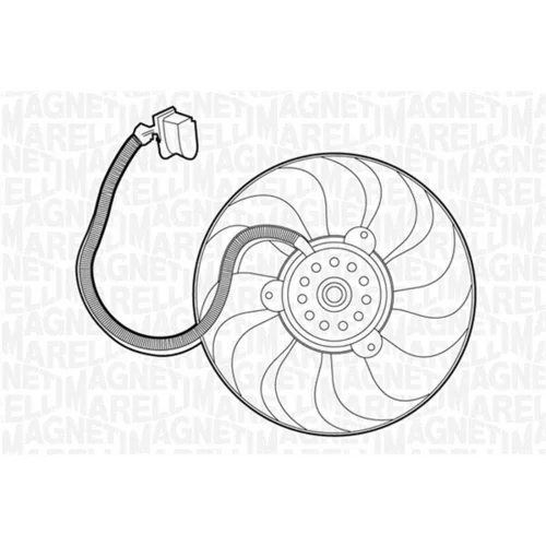 Ventilátor chladenia motora 069422261010 (MAGNETI MARELLI)