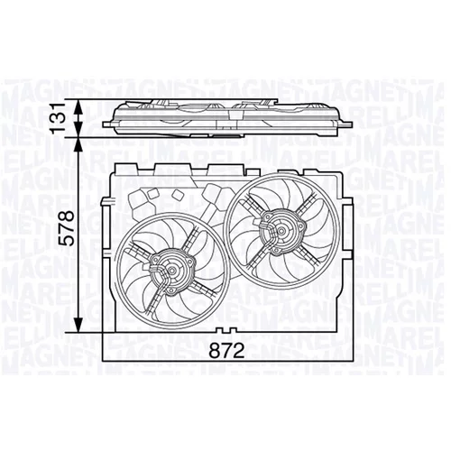 Ventilátor chladenia motora MAGNETI MARELLI 069422583010