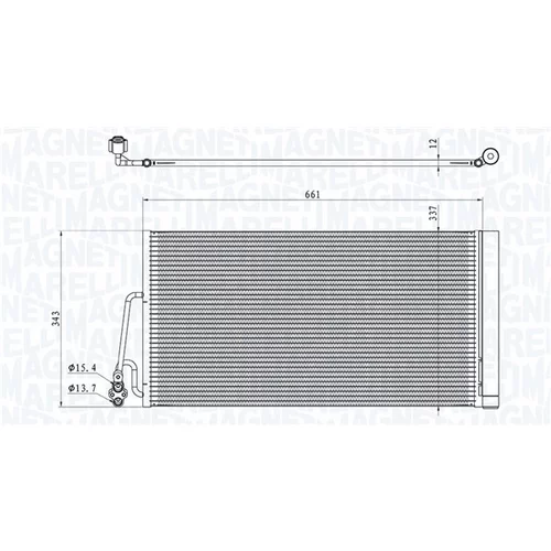 Kondenzátor klimatizácie MAGNETI MARELLI 350203861000