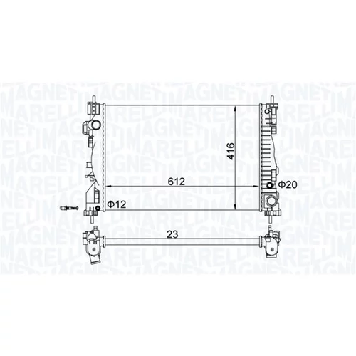 Chladič motora MAGNETI MARELLI 350213129700