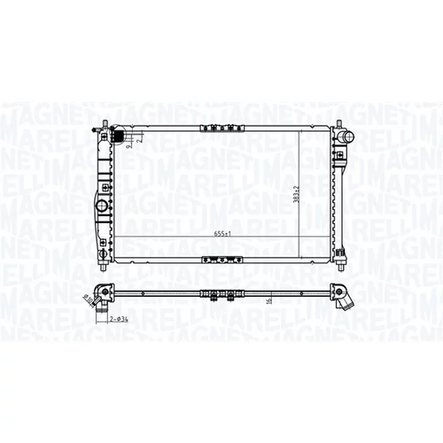 Chladič motora MAGNETI MARELLI 350213174900 - obr. 1