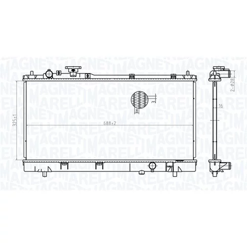 Chladič motora MAGNETI MARELLI 350213175400