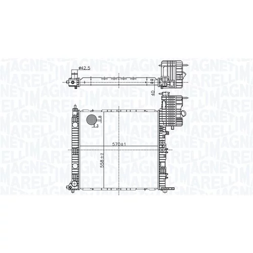 Chladič motora MAGNETI MARELLI 350213178500