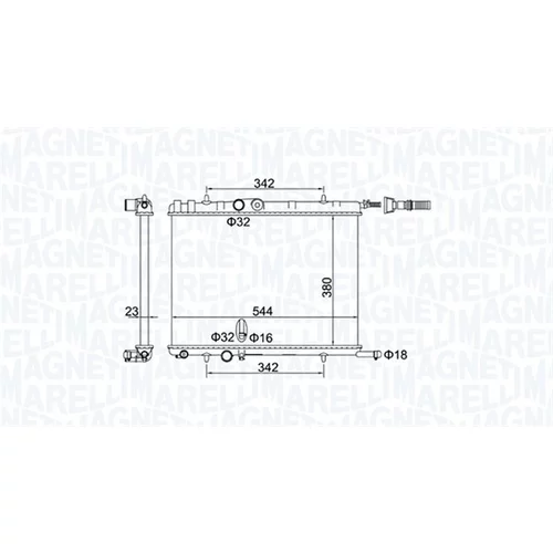 Chladič motora MAGNETI MARELLI 350213193400