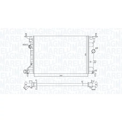 Chladič motora MAGNETI MARELLI 350213194800 - obr. 1