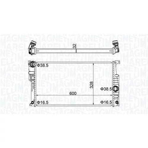 Chladič motora MAGNETI MARELLI 350213202300