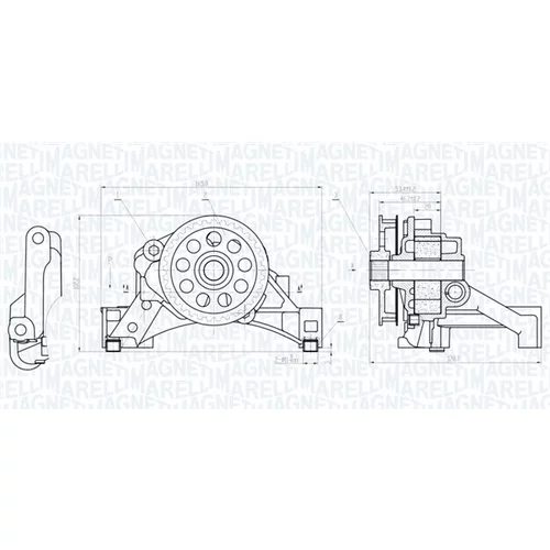 Olejové čerpadlo 351516000010 (MAGNETI MARELLI) - obr. 1