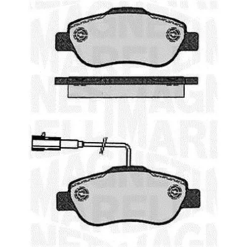 Sada brzdových platničiek kotúčovej brzdy MAGNETI MARELLI 363916060215