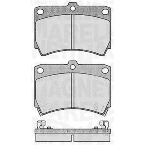 Sada brzdových platničiek kotúčovej brzdy MAGNETI MARELLI 363916060286