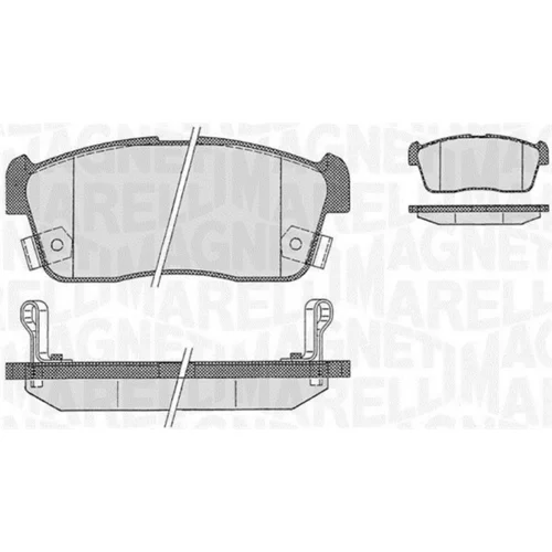 Sada brzdových platničiek kotúčovej brzdy MAGNETI MARELLI 363916060471