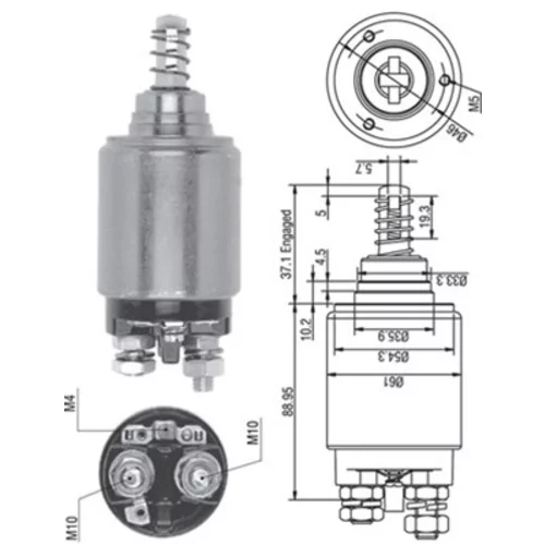 Elektromagnetický spínač pre štartér MAGNETI MARELLI 940113050262