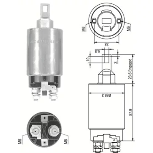 Elektromagnetický spínač pre štartér MAGNETI MARELLI 940113050335