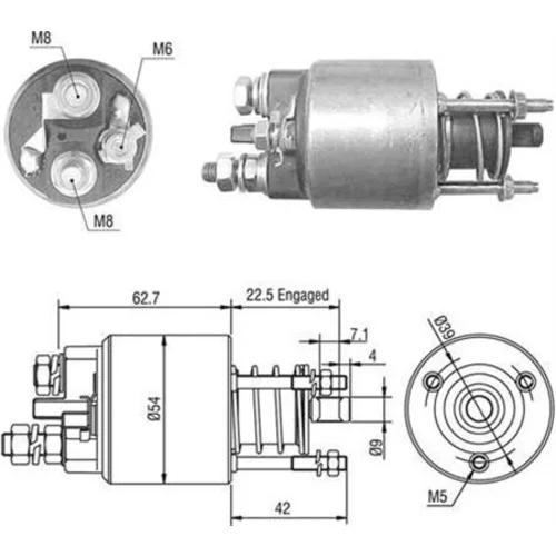 Elektromagnetický spínač pre štartér MAGNETI MARELLI 940113050470