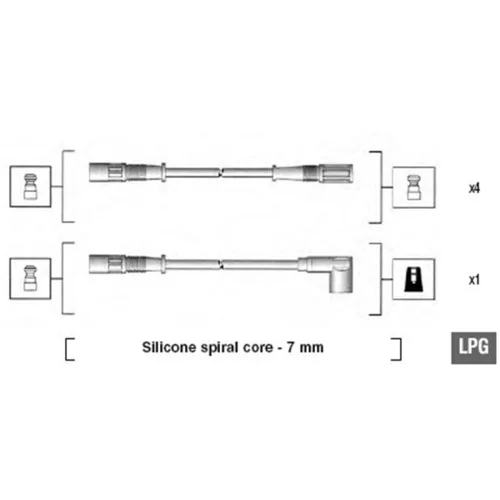 Sada zapaľovacích káblov MAGNETI MARELLI 941095610601