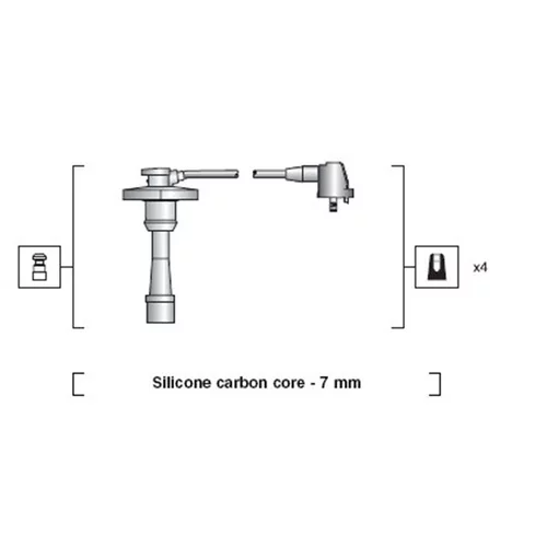 Sada zapaľovacích káblov MAGNETI MARELLI 941318111188 - obr. 1