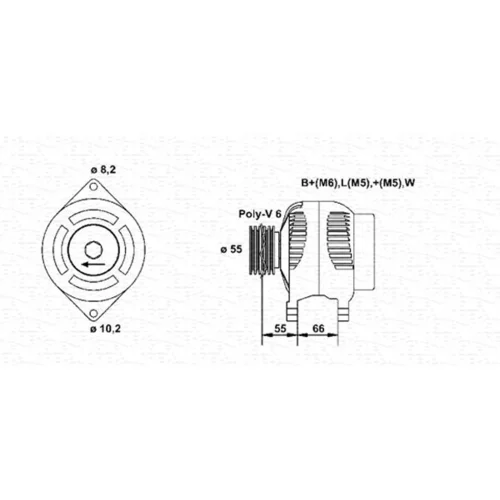 Alternátor MAGNETI MARELLI 943355024010