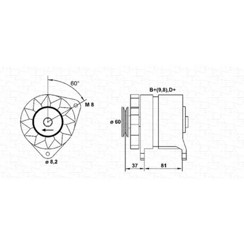 Alternátor MAGNETI MARELLI 943356454010