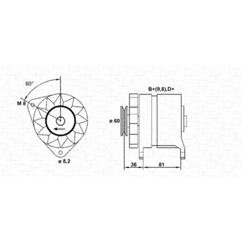 Alternátor MAGNETI MARELLI 944356118010