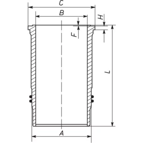 Vložka valcov MAHLE 003 WN 15 00 - obr. 1